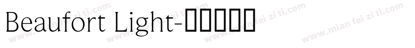 Beaufort Light字体转换